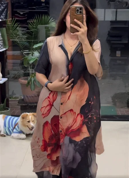 Lily Faux Georgette Printed Top With Plazo Wholesale Clothing Distributors In India